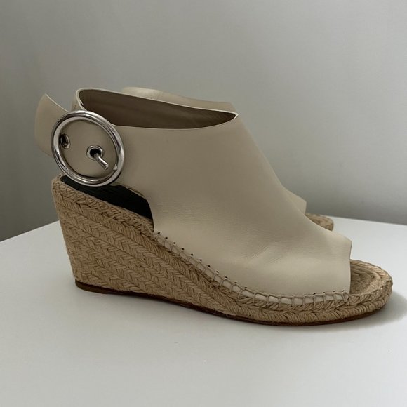 Céline Leather Espadrille Wedge Sandals, by Phoebe Philo - Picture 4 of 16